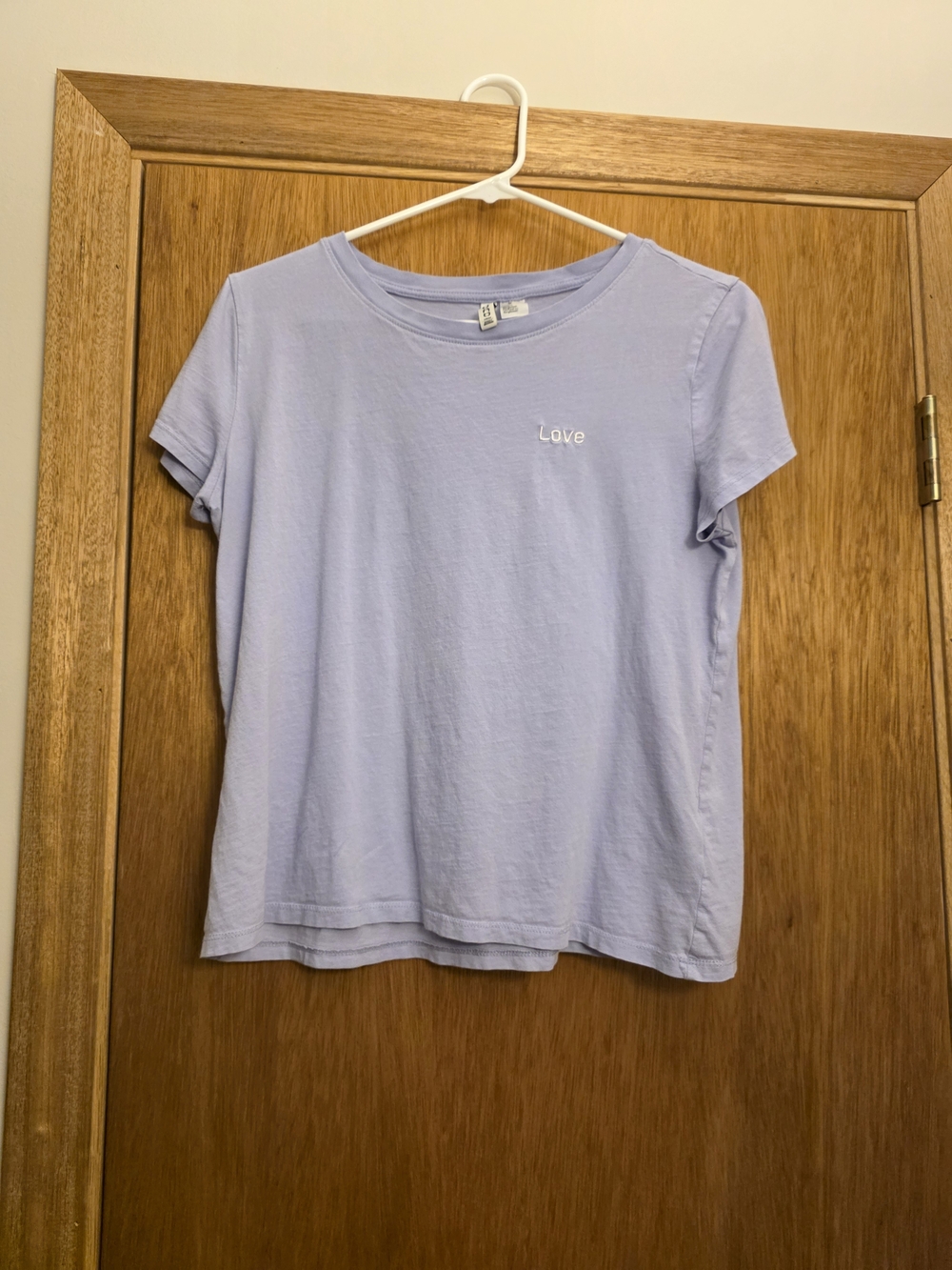 H&M Light Lavender Basic Crew Tee